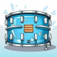 Drum 2d cartoon vector illustration on white background hi photo