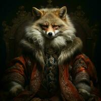 Elegant creature with a royal coat of fur photo