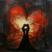 Evoking the emotions of love and longing through abstract photo