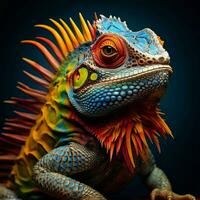 Exotic pets with vibrant and intricate patterns photo
