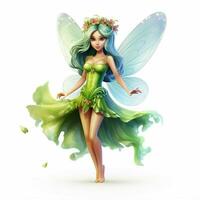 Fairy 2d cartoon illustraton on white background high photo