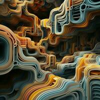 Flawed algorithms generating stunning abstract visuals photo