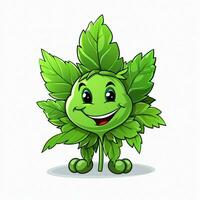 Herb 2d cartoon vector illustration on white background hi photo