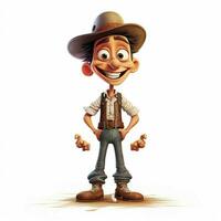 Jacks 2d cartoon illustraton on white background high qual photo