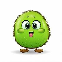 Kiwi 2d cartoon vector illustration on white background hi photo