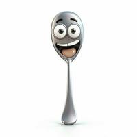 Ladle 2d cartoon illustraton on white background high qual photo