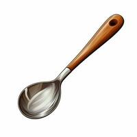 Ladle 2d cartoon illustraton on white background high qual photo