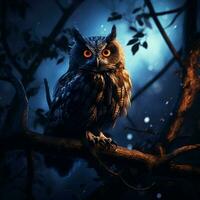 Majestic creature of the night with hauntingly beautiful photo