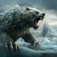 Majestic predator ruling over the Arctic photo
