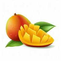 Mango 2d vector illustration cartoon in white background h photo