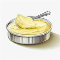 Margarine 2d vector illustration cartoon in white backgrou photo