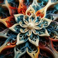 Mesmerizing patterns unfolding like an endless kaleidoscop photo