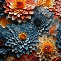 Mesmerizing patterns unfolding like an endless kaleidoscop photo