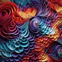 Mesmerizing patterns unfolding like an endless kaleidoscop photo