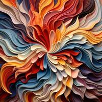 Mesmerizing patterns unfolding like an endless kaleidoscop photo