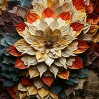 Mesmerizing patterns unfolding like an endless kaleidoscop photo
