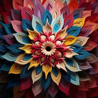 Mesmerizing patterns unfolding like an endless kaleidoscop photo