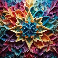 Mesmerizing patterns unfolding like an endless kaleidoscop photo