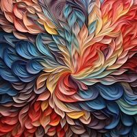 Mesmerizing patterns unfolding like an endless kaleidoscop photo