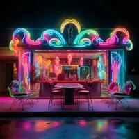 Miracles of neon brilliance photo
