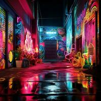 Miracles of neon brilliance photo