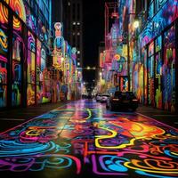 Miracles of neon brilliance photo