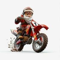 Mx Claus 2d cartoon illustraton on white background high q photo