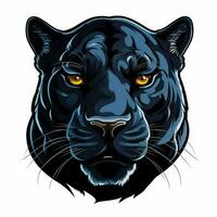 Panther 2d cartoon vector illustration on white background photo