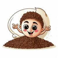 Quinoa 2d vector illustration cartoon in white background photo