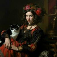 Reinterpreting classical art styles with a modern twist photo