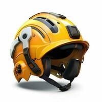 Rescue Workers Helmet 2d cartoon illustraton on white back photo