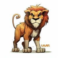 Scar 2d cartoon vector illustration on white background hi photo