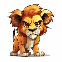 Scar 2d cartoon vector illustration on white background hi photo