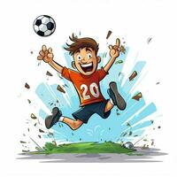 Score 2d cartoon vector illustration on white background h photo