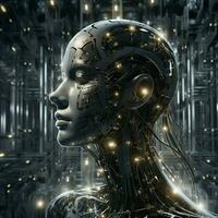 Sentient Machines Depict the emergence of consciousness wi photo