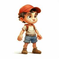 Shorts 2d cartoon illustraton on white background high qua photo