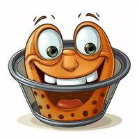 Sieve 2d cartoon illustraton on white background high qual photo