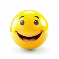 Smiling Face with Halo emoji on white background high qual photo