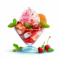 Sorbet 2d vector illustration cartoon in white background photo