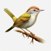 Tailorbird 2d cartoon illustraton on white background high photo