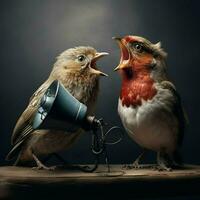 Talkative animals expressing themselves through unique sou photo