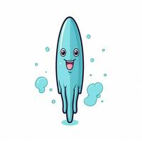 Tampon 2d cartoon vector illustration on white background photo