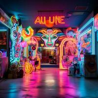 The allure of neons glowing allure photo