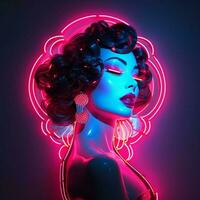 The art of neons glowing seduction photo