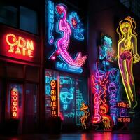 The art of neons glowing seduction photo