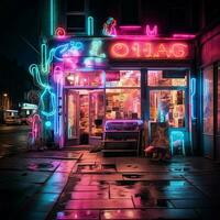 The magic of neons ethereal glow photo