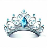 Tiara 2d cartoon vector illustration on white background h photo