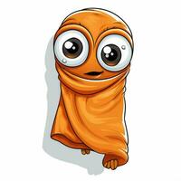 Towel 2d cartoon vector illustration on white background h photo