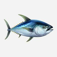 Tuna 2d vector illustration cartoon in white background hi photo