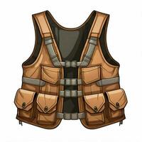 Vest 2d cartoon vector illustration on white background hi photo